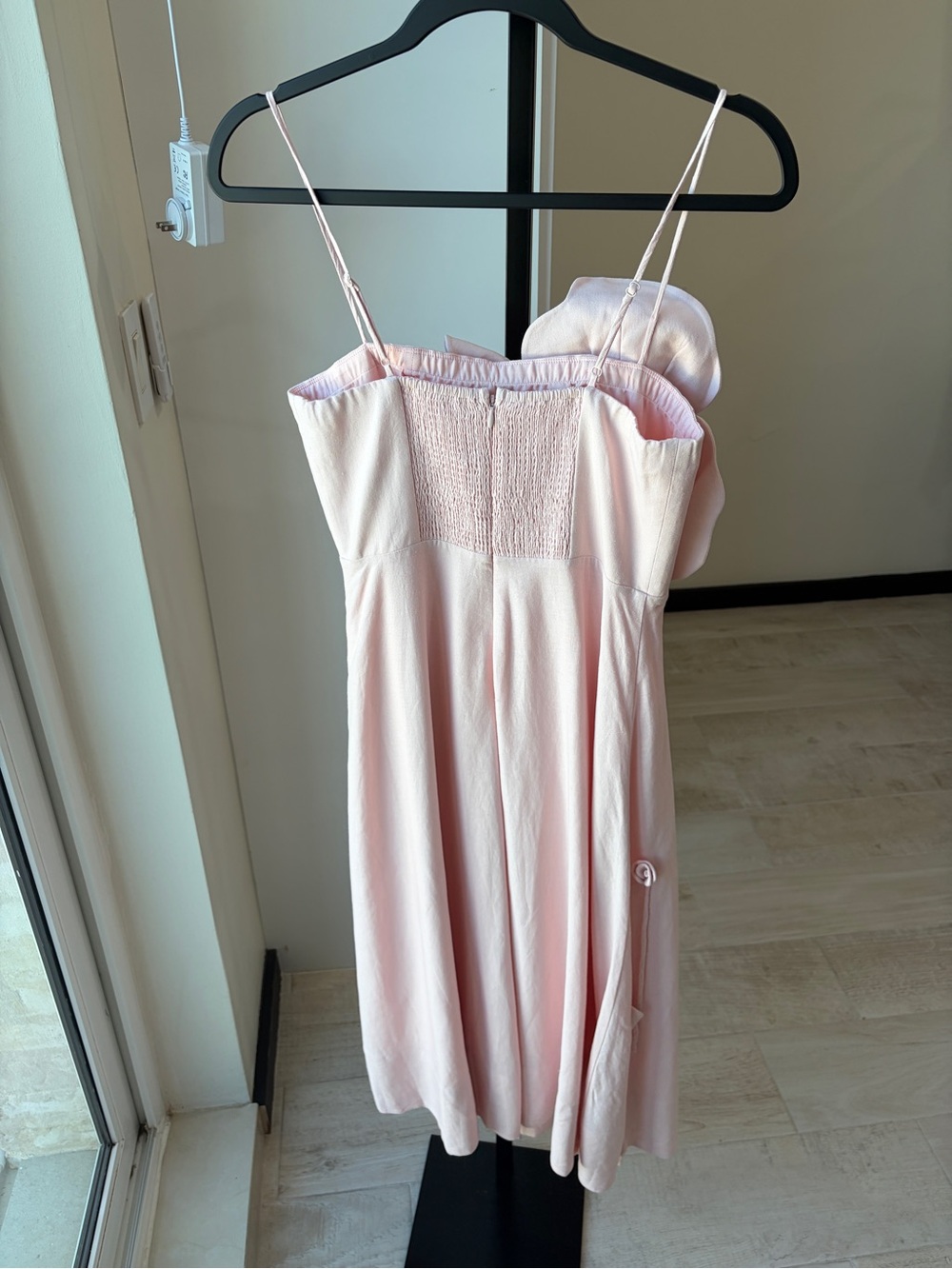 Farm Rio: Floral-appliqué linen-blend midi dress - Picture 8 of 9
